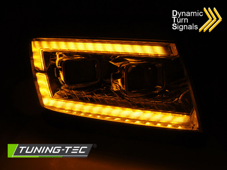 LED Tagfahrlicht Scheinwerfer für VW Crafter II ab 2017 chrom dynamisch